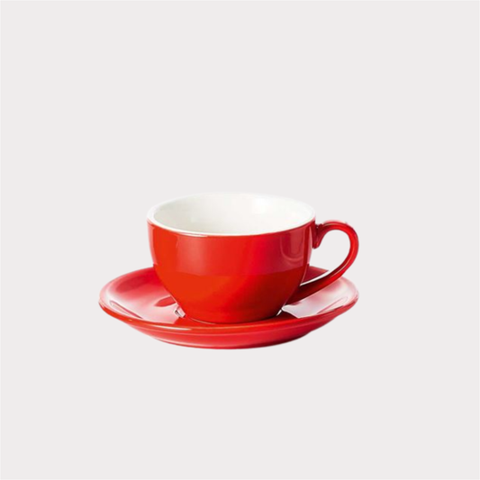 Tasse und Untertasse "Saara" Porzellan, rot 0,17 l ChaCult