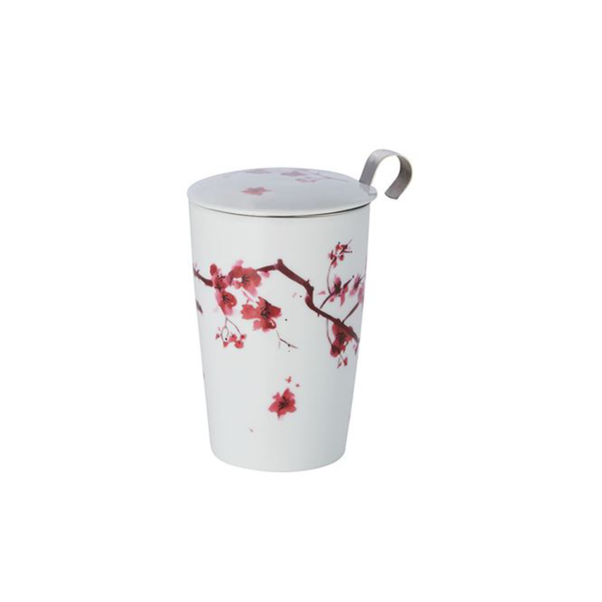 Teaeve® Kräuterteetasse "Cherry Blossom" Porzellan, 3-teilig doppelwandig, 0,35 l