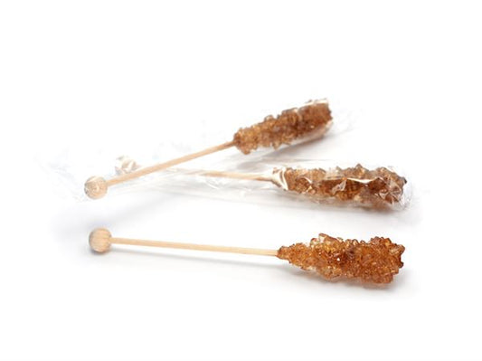 Kandissticks, braun einzeln verpackt, Karton à 72 Stück Länge ca. 14,5 cm
