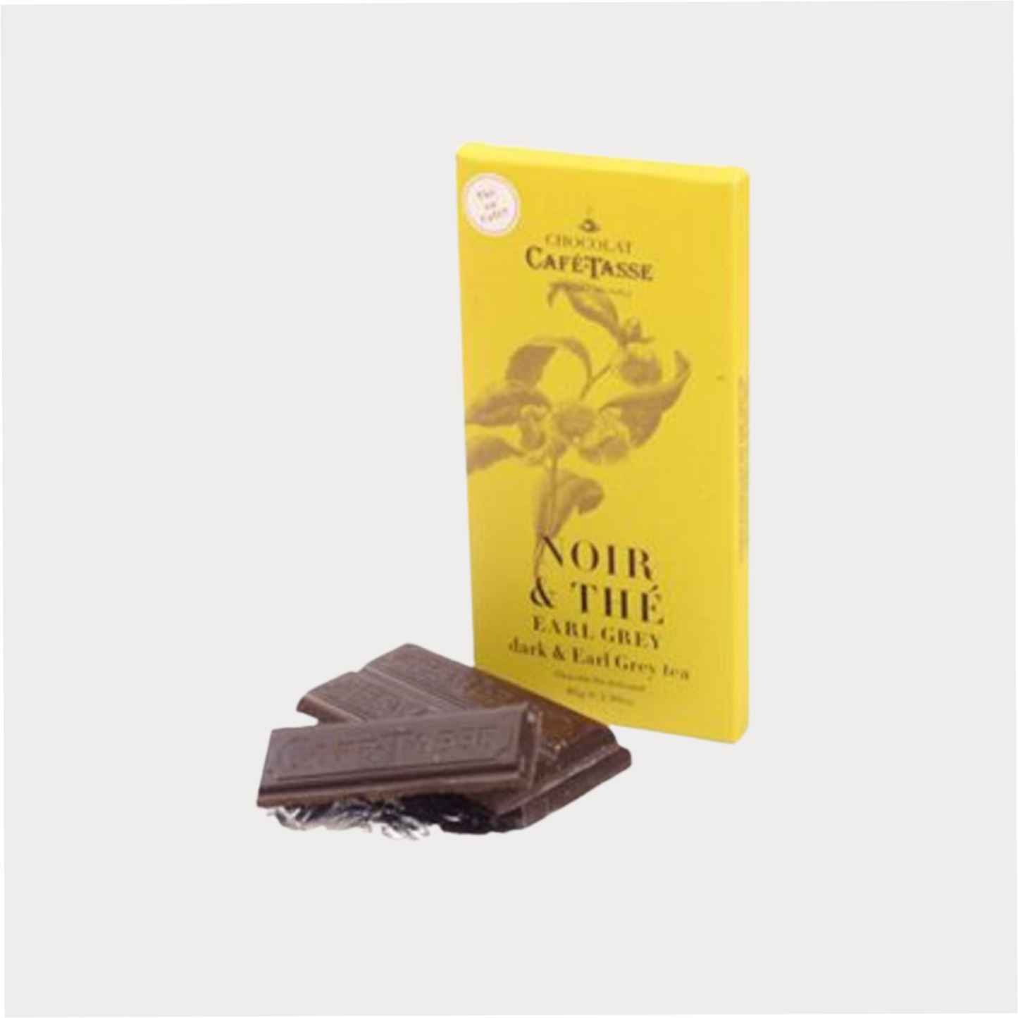 Café Tasse Earl Grey Zartbitterschokolade (54%), 85 Gramm, 24 Tafeln