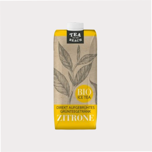 BIO ICE TEA "Zitrone" Direkt aufgebrühtes Grünteegetränk DE-ÖKO-006