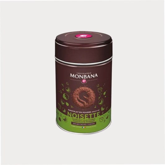 Monbana Trinkschokolade "Haselnuss", aromatisiert, 250 Gramm