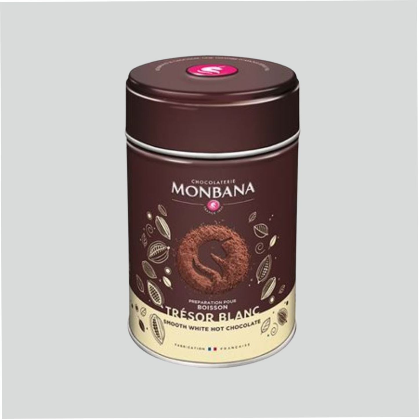 Monbana Trinkschokolade, weiß "Trésor au Chocolat Blanc", 200 Gramm