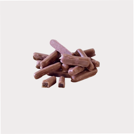 Ingwerspitzen mit Vollmilch Kuvertüre