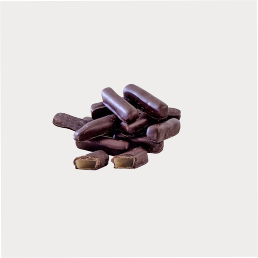 Ingwerspitzen in Halbbitter Kuvertüre