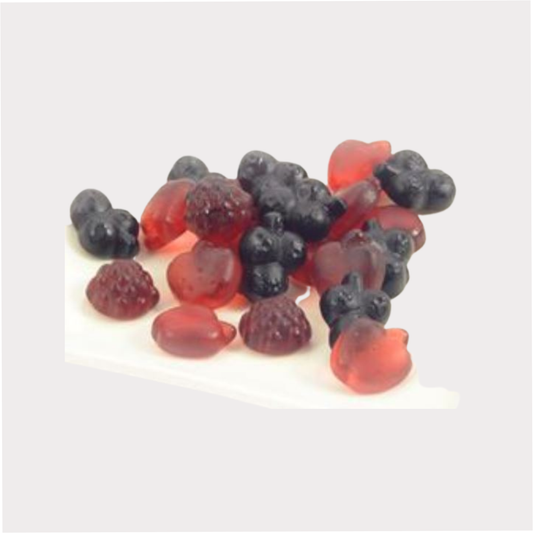 Fruchtgummi "Rote Früchte", vegan lose, 3 kg