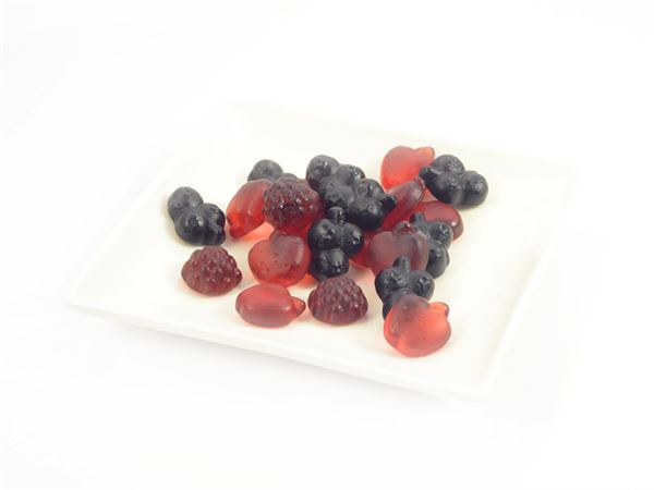 Fruchtgummi "Rote Früchte", vegan lose, 3 kg