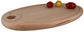 Schneidbrett Oval 29,5x17,5x1,5 mit Saftrille