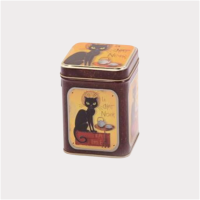 Dose "Le Chat Noir" von Cha Cult, 100 g eckig, Stülpdeckel, geprägt