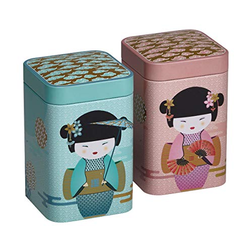 Dose "New little Geisha" von Cha Cult, 100 g eckig, Stülpdeckel, 2-fach sortiert