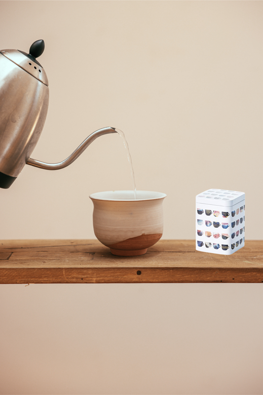 Dose "Tia" von Cha Cult, 100 g eckig, Stülpdeckel, matt