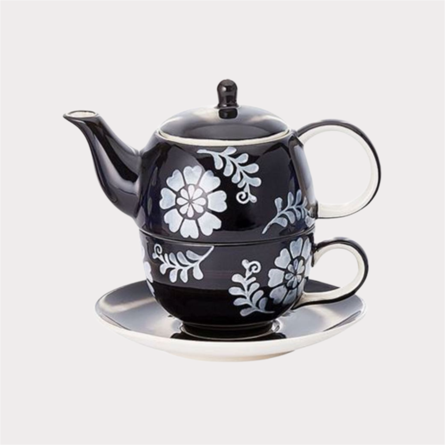 Tea for one Set "Goesta" von Cha Cult, Keramik, 4-teilig Kanne: 0,4 l, Tasse: 0,2 l