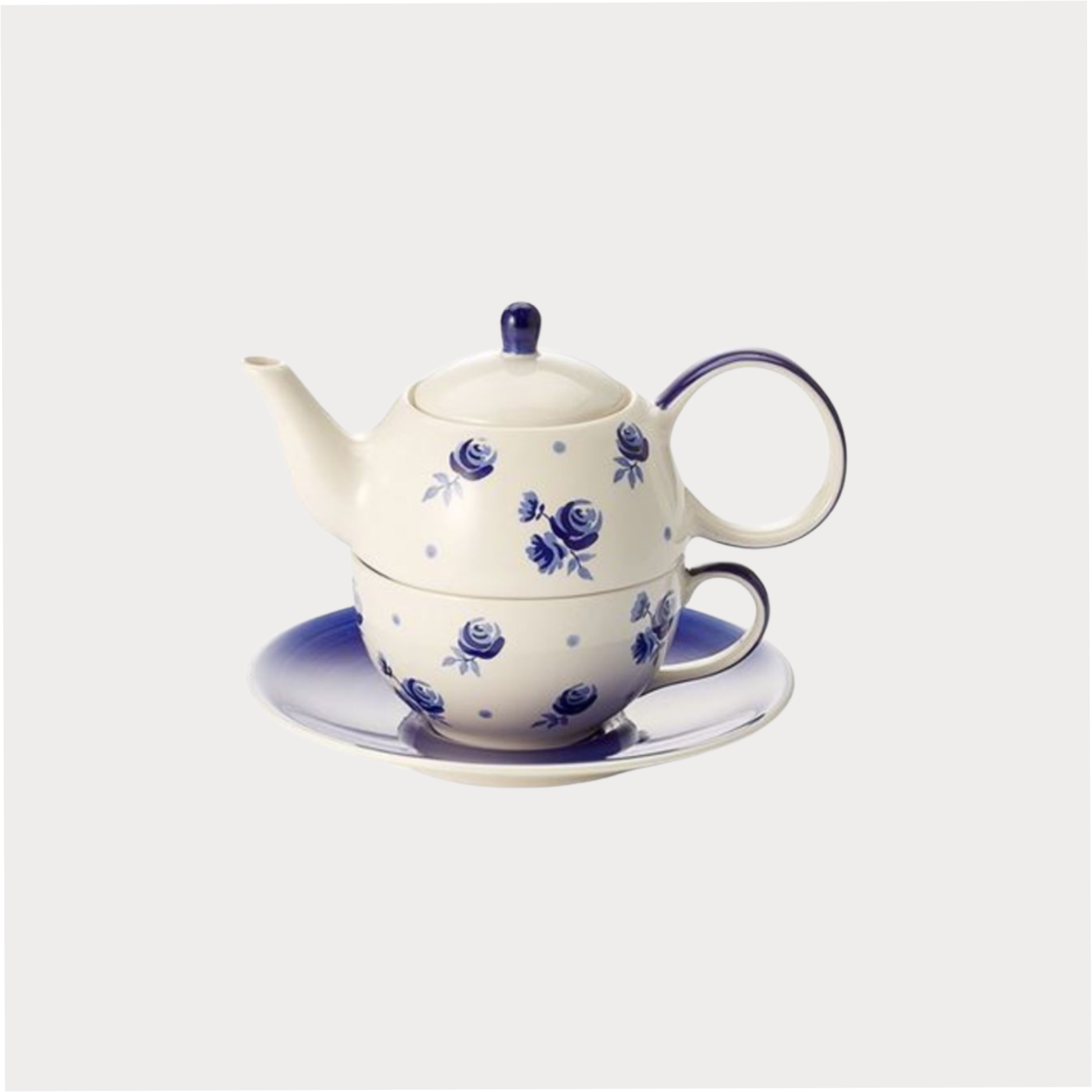 Tea for one Set "Almut" von Cha Cult, Keramik, 4-teilig Kanne: 0,4 l, Tasse: 0,2 l