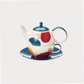 Tea for one Set "Lynnea" von Cha Cult, Keramik, 4-teilig Kanne: 0,4 l, Tasse: 0,2 l