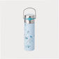 Leeza® Trinkflasche "Eukalyptus" doppelwandiger Edelstahl, inkl. Edelstahlsieb und Trinkdeckel 0,5 l