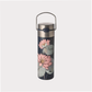 Leeza® Trinkflasche "Padma" doppelwandiger Edelstahl, inkl. Edelstahlsieb und Trinkdeckel 0,5 l