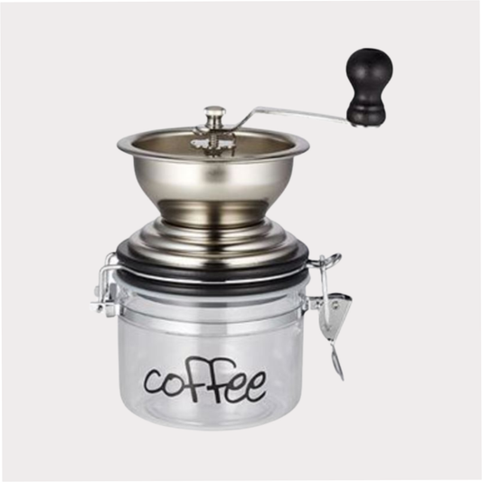 Kaffeemühle "Esteban" mit Kunststoffbehälter H 18 cm, Ø 9 cm