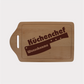 Individuelles Küchenchef Schneidbrett mit Namens Gravur