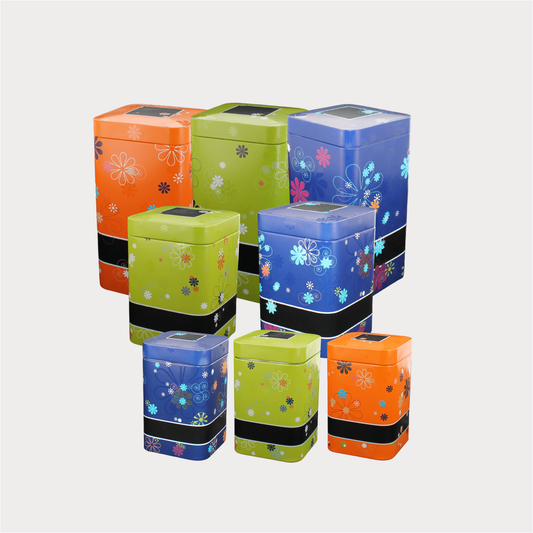 Dose "Happy", 500g blau